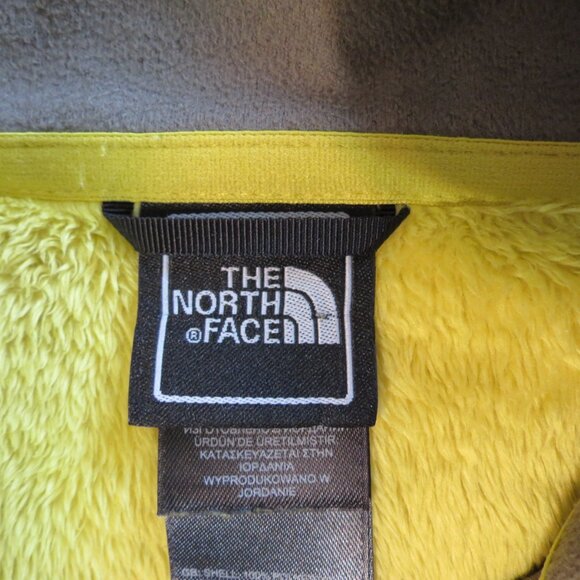 North Face Women's Fleece Jacket Chartreuse Yellow Full Zip Size Small - Picture 7 of 9